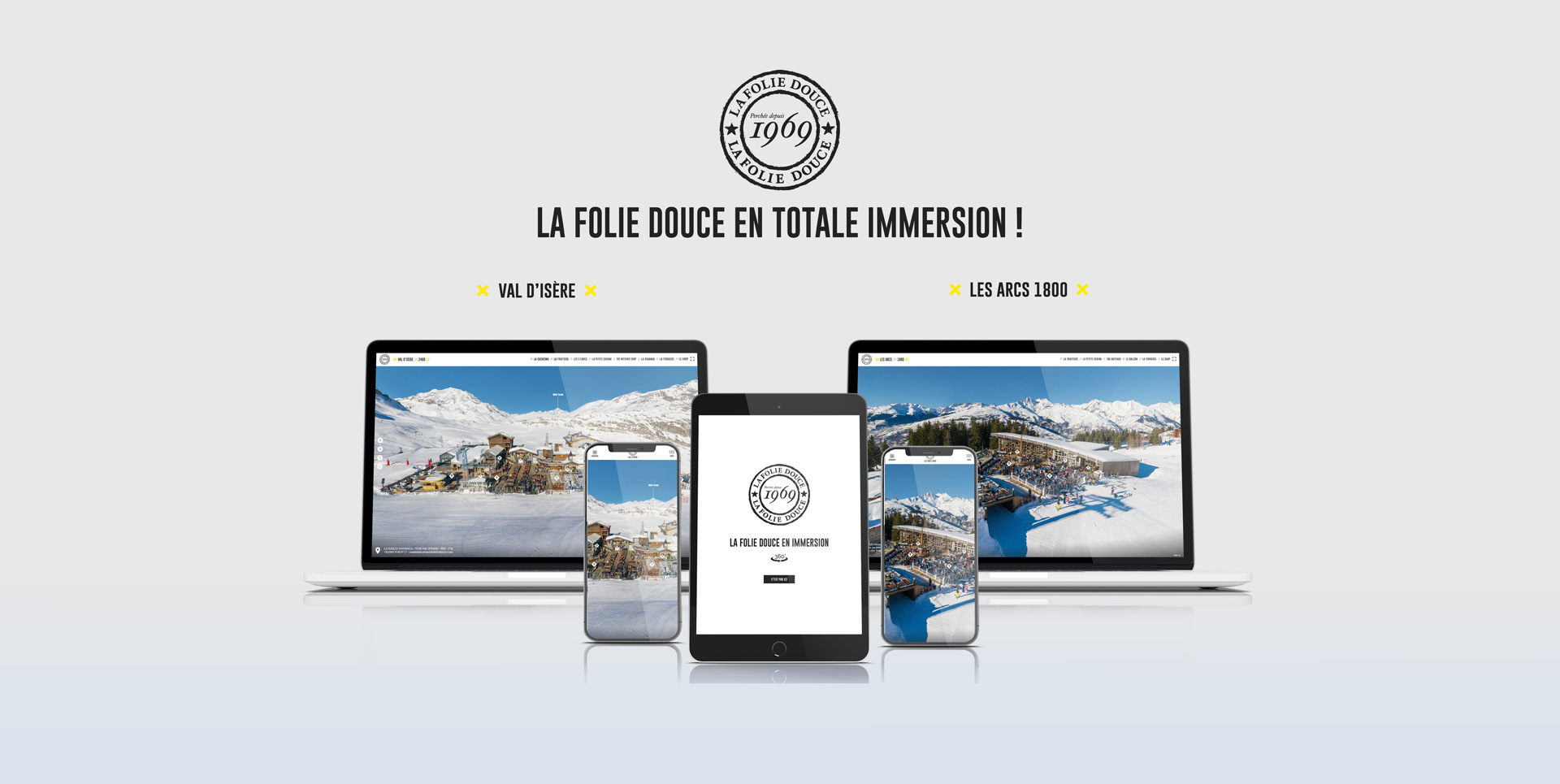 Visite virtuelle : La Folie Douce Val d'Isère & Les Arcs 1800