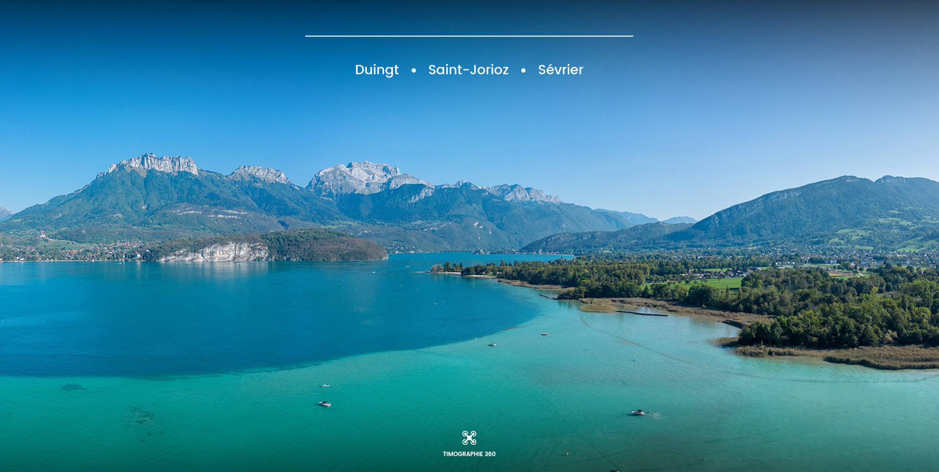 Drone 360 : Les plus beaux lagons du lac d'Annecy vus du ciel