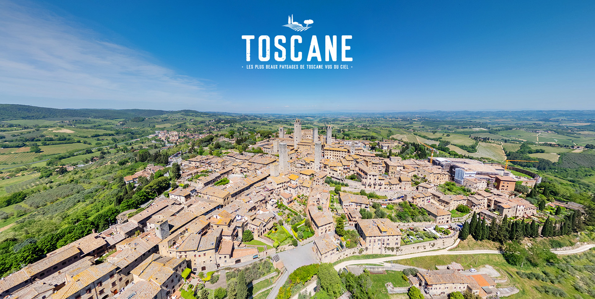 Reportage photo 360° – La Toscane vue du ciel