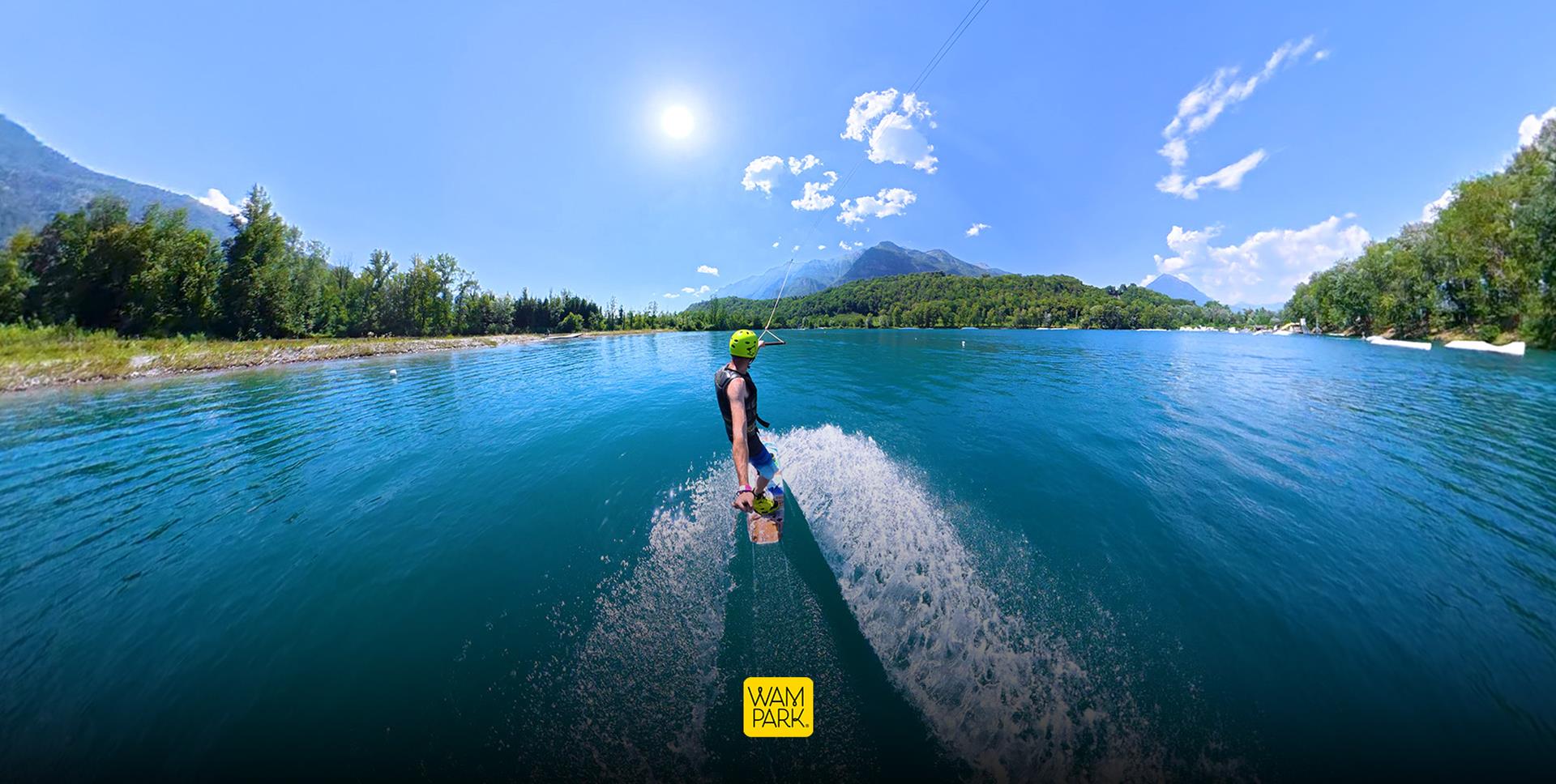 Wakeboard en immersion : vivez l'expérience 360° au téléski nautique WAM Park Savoie